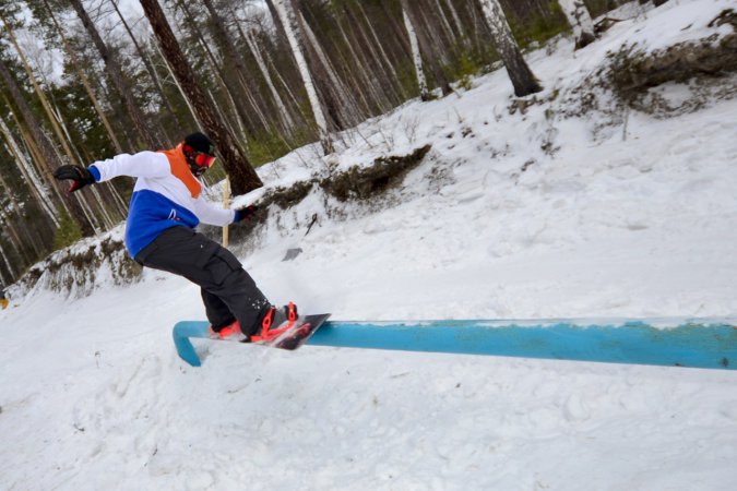Новый сноуборд-парк на ГЛК "ЕГОЗА"